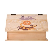 Elegant Pet Memorial Flip Coffin Box