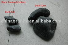 black polished pebble