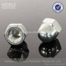 high quality carbon steel DIN 1587 and JIS 1183 domp cap nut