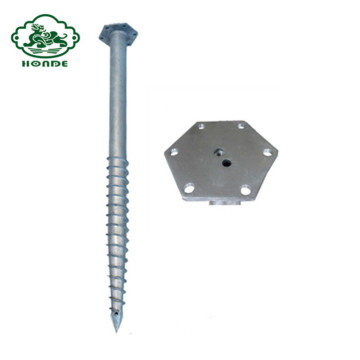 Anclaje de tornillo de tierra helicoidal Q235 galvanizado