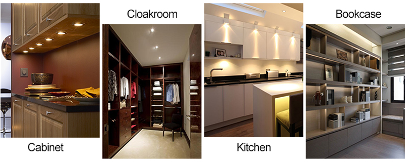 Kitchen cabinet downlights