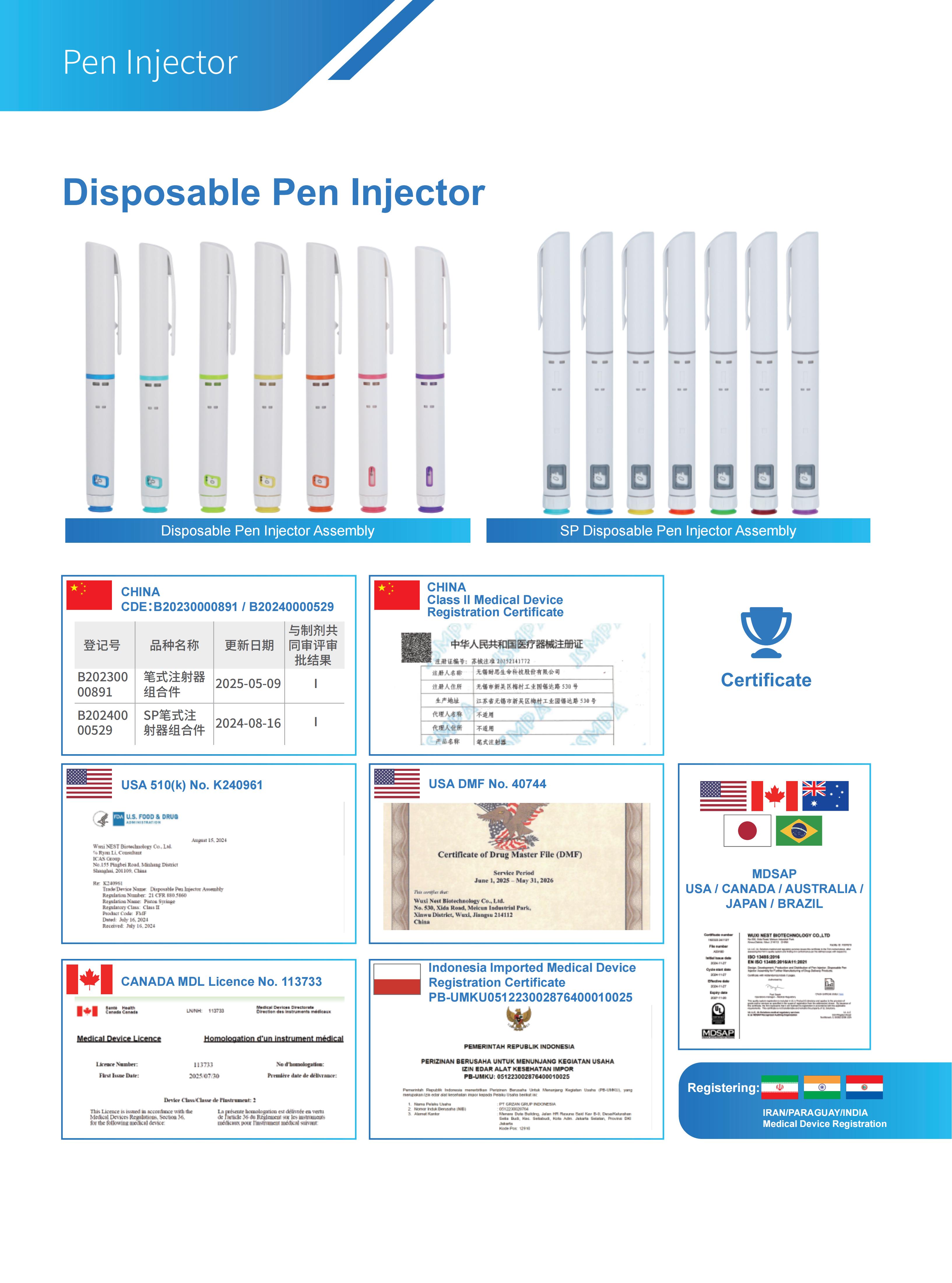 NEST-Pen Injector Certificate Summary2026.05. NEST-Pen Injector Certificate Summary2026.05.