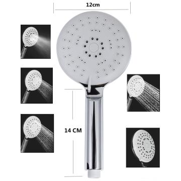 ABS plastic chrome sliver handle five functions toilet hand shower