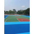 Keselamatan dan Alam Sekitar Silikon PU Lapisan elastik QT Mahkamah Sukan Surface Flooring Athletic Running Track