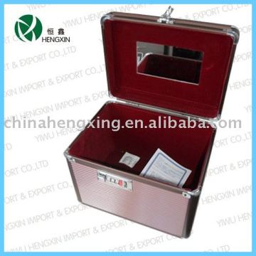 professional beauty case with lock aluminum makeup vanity box with lock