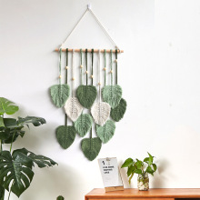 2025 Custom Macrame Leaf Wall Decor Tapestries