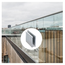 Luxury decorative aluminum balcony handrail design