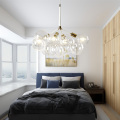 LEDER Clear Gilasi Flower Chandelier