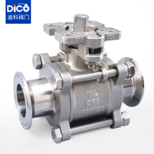 Dico SS304 Butt Clamp Ball Valve with CE/API/ISO/TUV