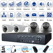 4 Cameras Home Security DIY Kit