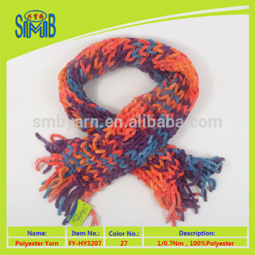2015 hot china products wholesale crochet twisted yarn scarf with high tenacity