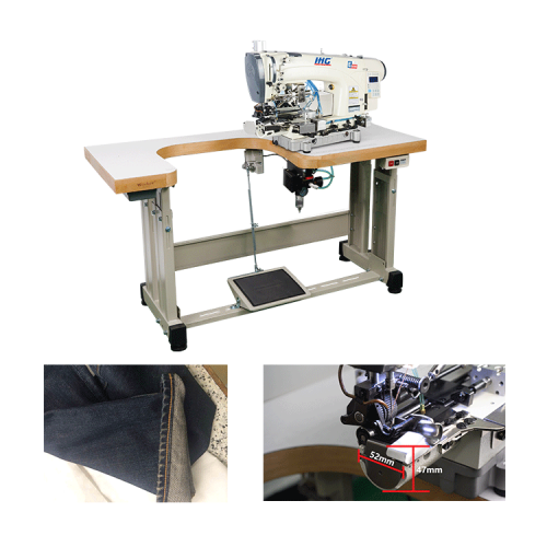 Machine à coudre des jeans industriels couture couture point de la chaîne
