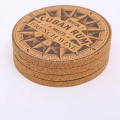 Özel Baskı Yuvarlak Doğal Toptan Cork Coasters