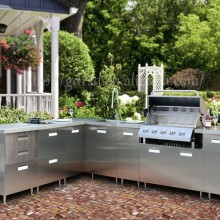 2015New Design Outdoor BBQ Food-grade 304 Stainless SteelKitchen Cabinet