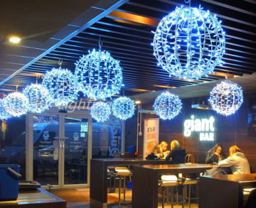 Christmas Shop Hotel Decorations LED Lighted Balls
