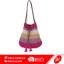 Casual Tote Grass Knitting Hollow Out String Tote bag