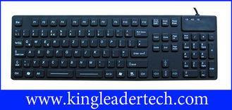 Super slim waterproof silicone keyboard with integrated num