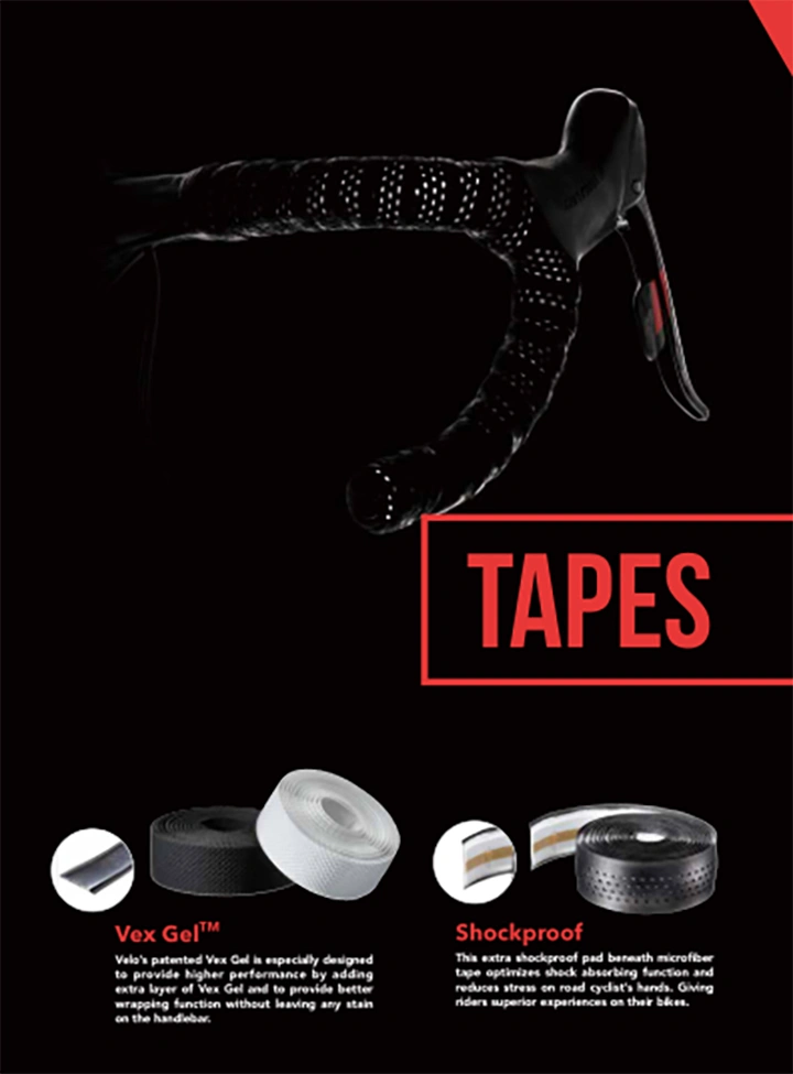 Anti-Slip Black/White/Silver Color Bicycle Handlebar Bar Tape Bicycle Bar Tape