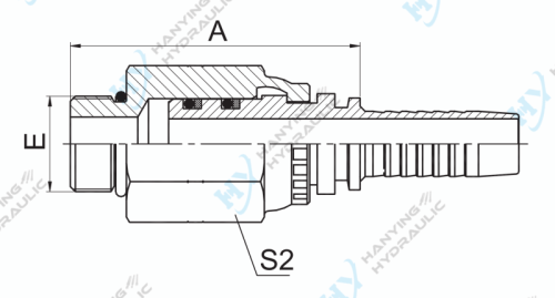 SAE O-Ring Boss Swivel Male