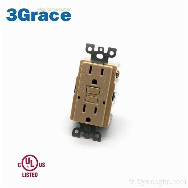 3Grace TS15 auto-test GFCI avec indicateur LED