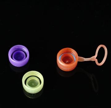 Yellow Hinged Cap for Self-Standing Sample Vials