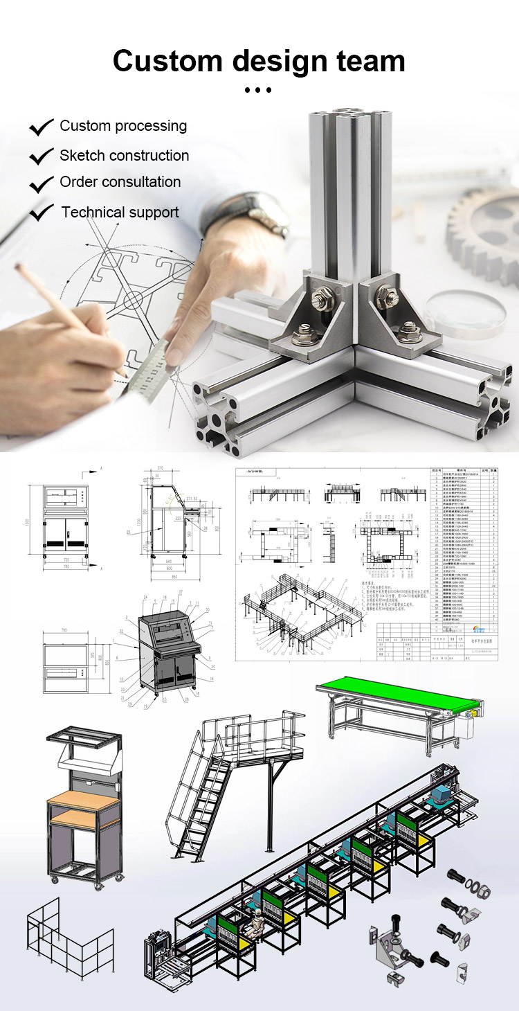 modular system 6063 t5 4040 black silver anodized t slot aluminium profile extrusion for pergola gazebo