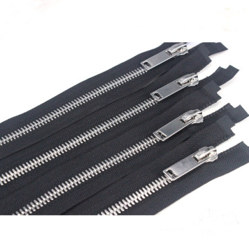 Heavy Duty Metal Zipper in Stainless Steel