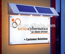 Solar office signs lighting