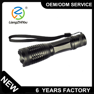 Rechargeable aluminum alloy 2x18650 battery led torch light