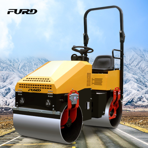 New designed 1 ton vibratory double drum road roller with reasonable price