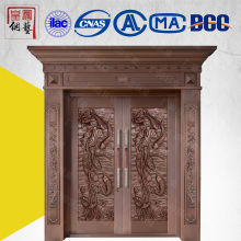 Hot sell standard size residental copper door prices