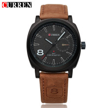 curren quartz watch bezel insert with sub-dial design