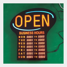 LED Open Business Hour Sign: Display Your Operating Hours