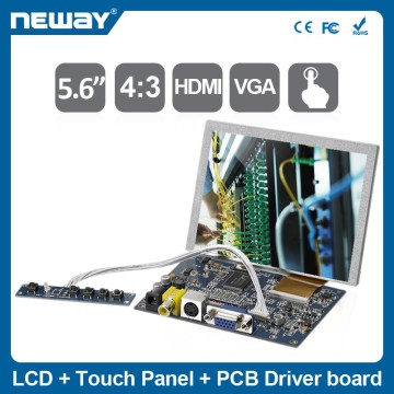 5.6 inch 4:3 Ratio TFT LCD Panel with PCB Board