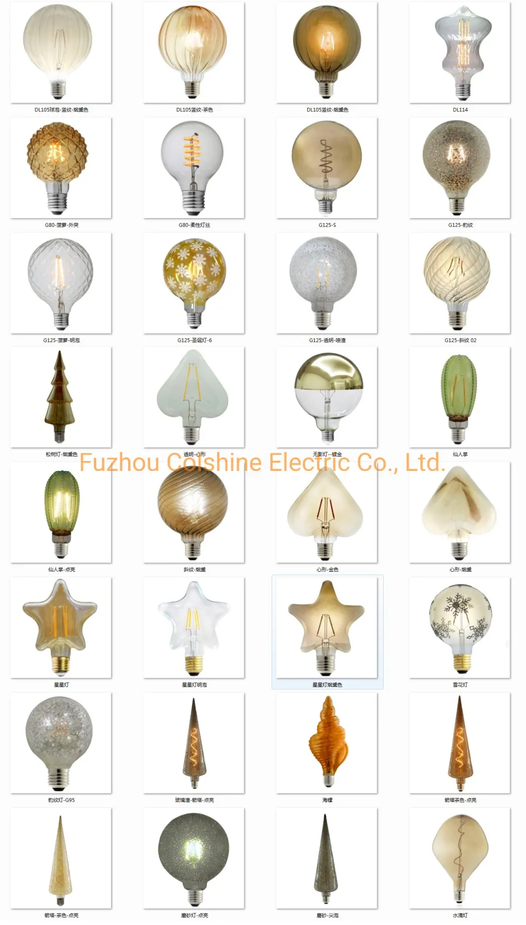 Vintage LED Filament Tube Bulb Transparent LED Tubular Bulb Glass Cover