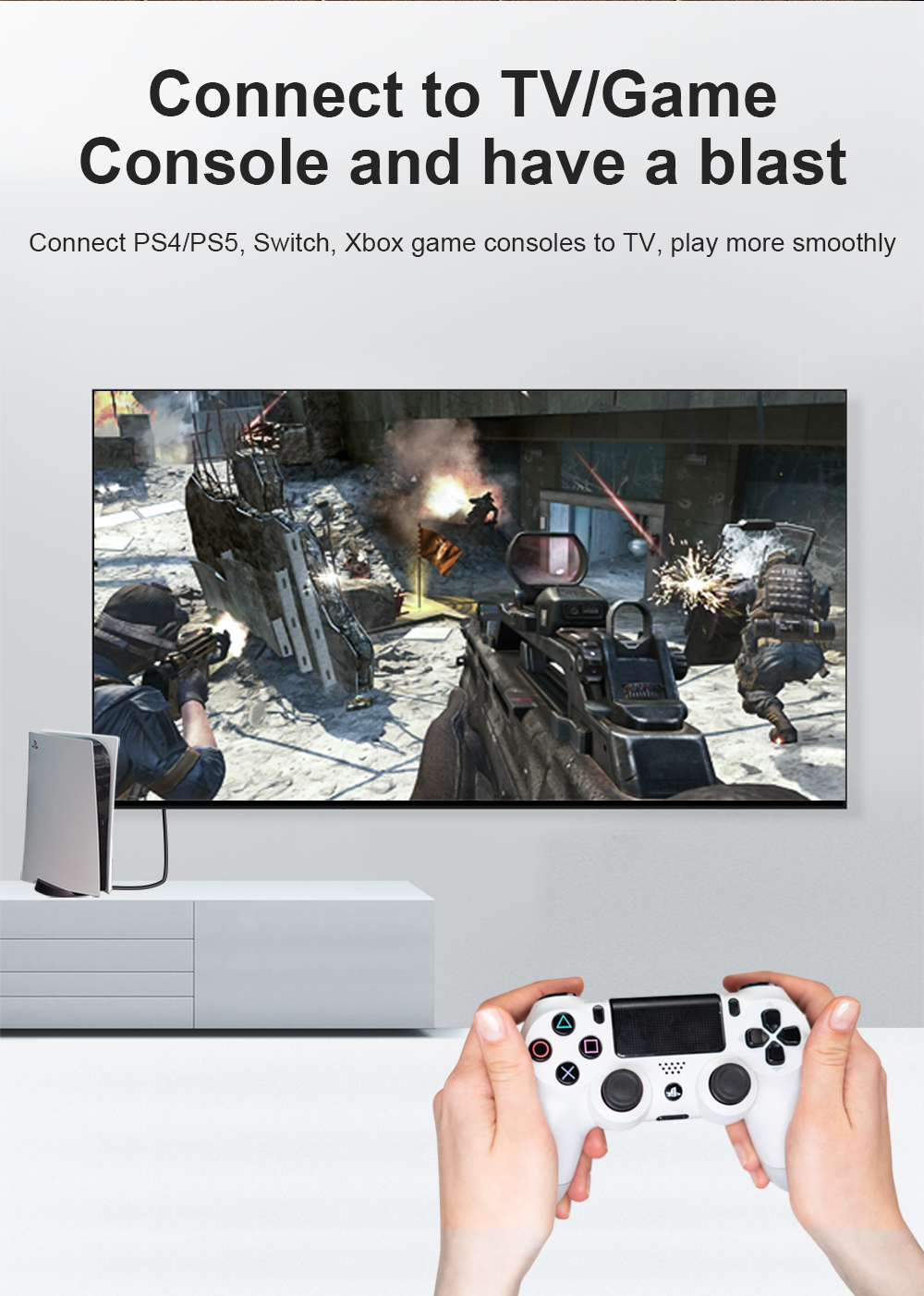 Connect to TV/Game Console and have a blast