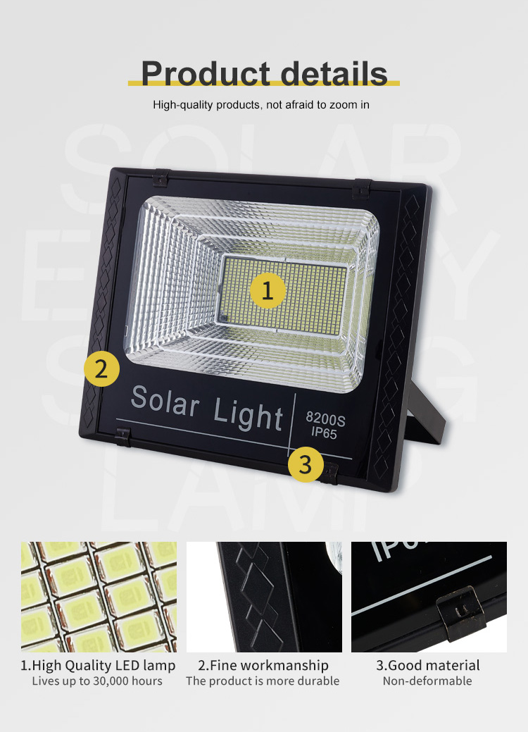 Wholesale Price remote control and light control 6500K 3000K solarlight