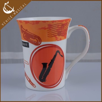 music theme ceramic cup made in china