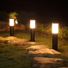 Solar-Powered Decorative Pathway Garden Lighting Columns