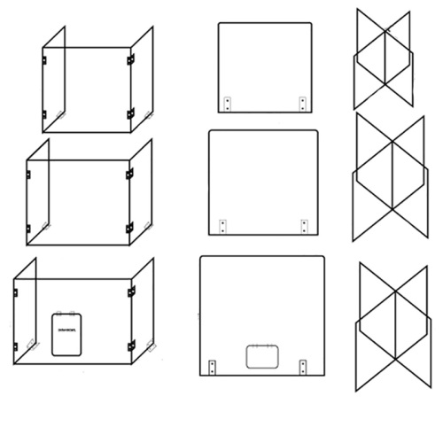 customized plastic counter covid19 isolating protection