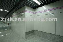 Enameled steel wall panel
