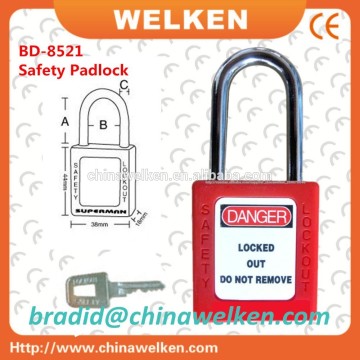 Brand WELKEN, Red Lockout Safety Padlock