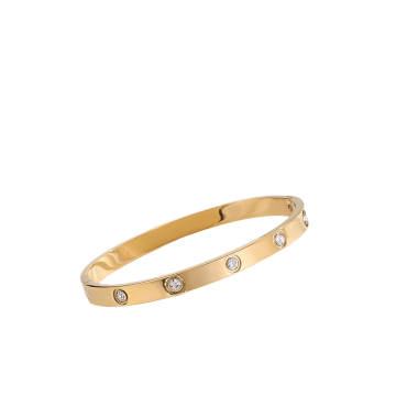 Geometric Zircon Bangle - Manufacturer Wholesale Simple Square Jewelry Bracelet