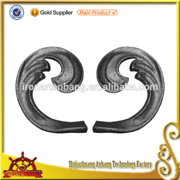 Ornamental forged wrought iron flower