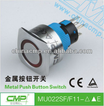 CMP 22mm 12v waterproof led push button switches ip67