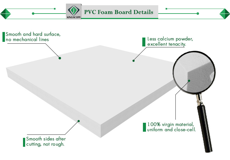 Wholesale price custom size waterproof 4'X8' white plastic extrude pvc foam board