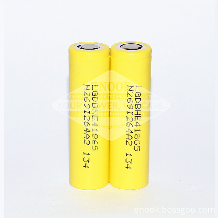 Lemon Yellow LG HE4 Vapor Battery