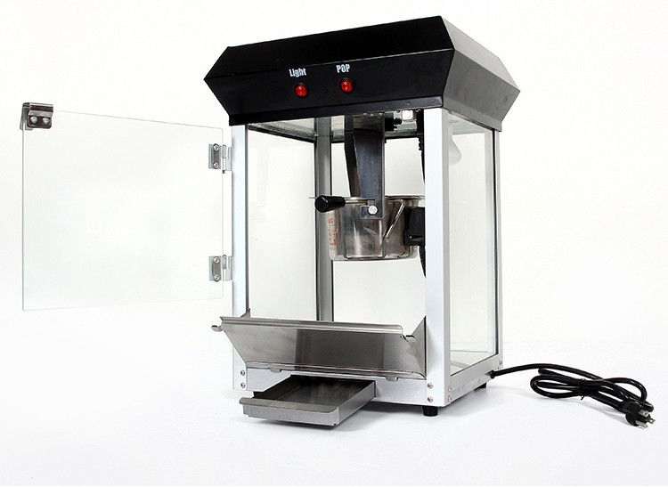 Authentic Automatic Black Pop Corn Popcorn Popper Maker Tabletop 4 Oz Small Kettle Home Popcorn Maker Machine for Sale