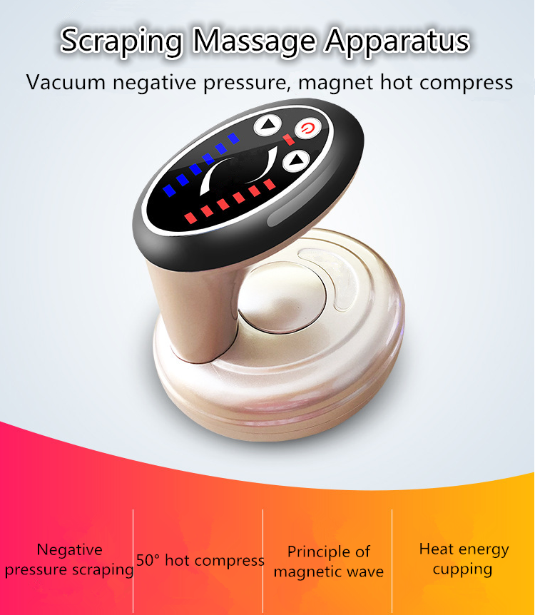 Multifunctional electric meridian physiotherapy instrument scraping cupping massage instrument