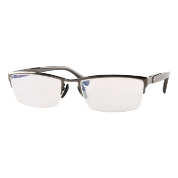 Half Frame Buffalo Horn Eyeglasses Frame